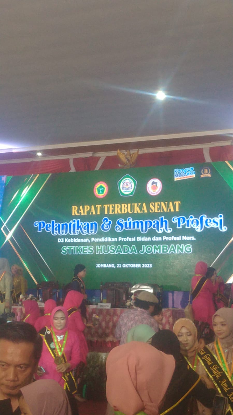 Rapat Terbuka Senat STIKES HUSADA Jombang, Pelantikan & Sumpah Profesi D3 Kebidanan, Pendidikan Profesi Kebidanan dan Profesi Ners